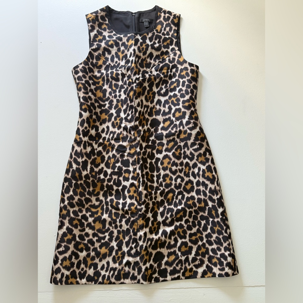 J.Crew SZ 2 Leopard shift Dress